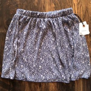 Originality Brand Skirt Floral Size Medium NWT New With Tags Blue Womens
